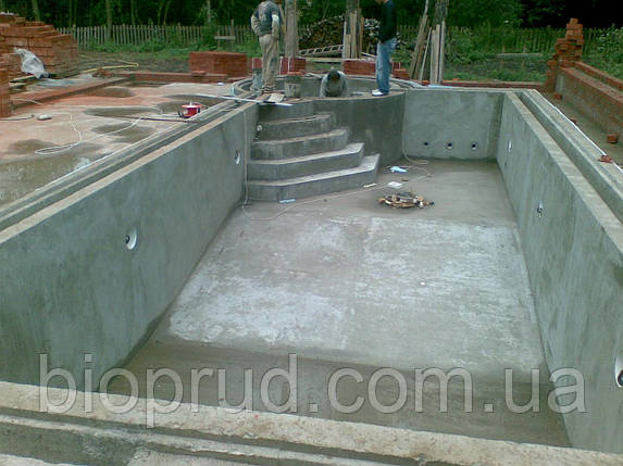 Басейн із бетонних блоків., фото 1