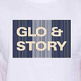 Чоловіча базова біла футболка з принтом, фото 2