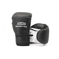 Боксерские перчатки 12 OZ черные Sportko