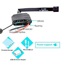 Видеорегистратор 1080P Full HD Ultra Mini, Wi-Fi, гибкая видеокамера, видео аудио рекордер