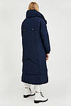 Довга жіноча зимова куртка Finn Flare A20-11078-101 Down fill темно-синя XS, фото 4