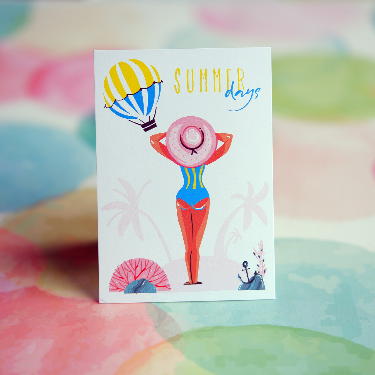 Листівка літня патріотична 70х100мм, макет 3