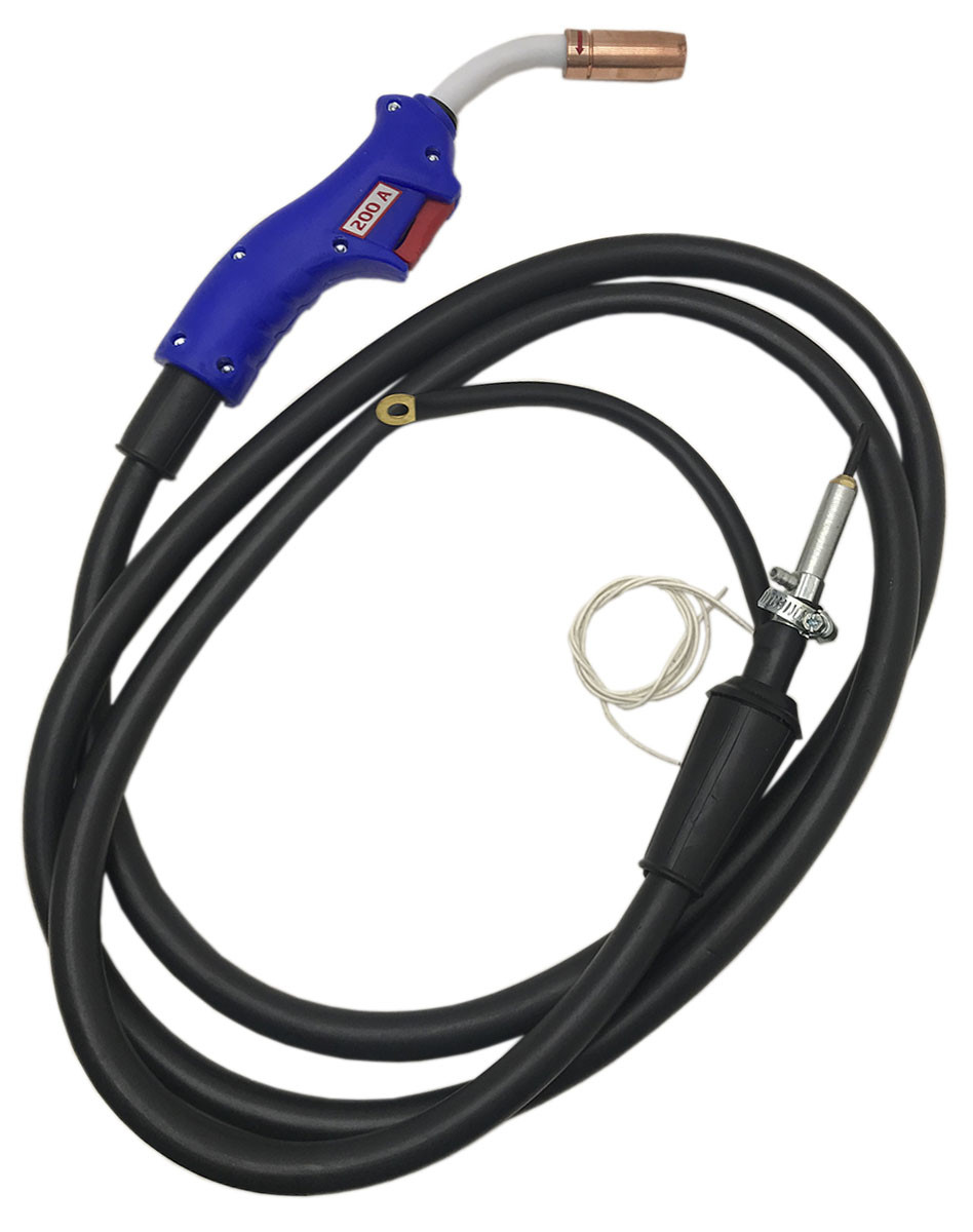 Зварювальний рукав ІСКРА 200А, 3 м — MIG/MAG для дроту 0.6-1.2 мм, CO₂ та газові суміші, фото 1