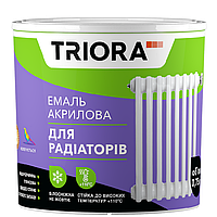 Емаль акрилова для радіаторів 0,75л біла TRIORA тріора фарба емаль краска эмаль