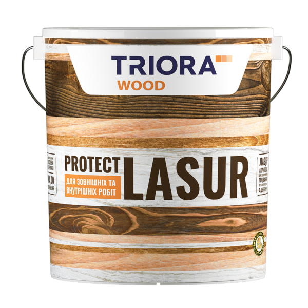 PROTECT LASUR для деревини акрилова 0,75л 95 сосна TRIORA тріора просочування лак пропитка