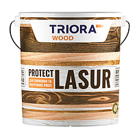 PROTECT LASUR для древесины акриловая 0,75л 951 безцветная TRIORA триора пропитка лак |PROTECT LASUR для