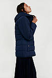 Жіноча куртка демісезонна Finn Flare A20-11002-101 Down fill темно-синя S, фото 4