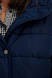 Жіноча куртка демісезонна Finn Flare A20-11002-101 Down fill темно-синя S, фото 6