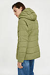 Жіноча демісезонна куртка Finn Flare A20-11002-525 Down fill зелена S, фото 4