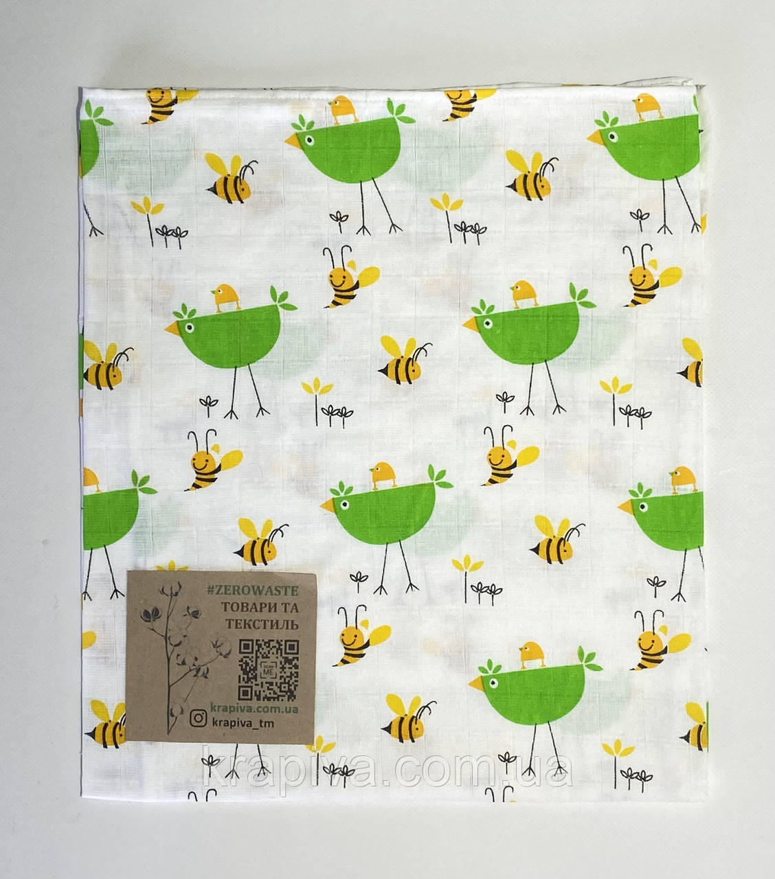 Дитяча пелюшка пелюшка Муслін 95*75 двошарова ПРЕМІУМ, бавовна, дитяча пелюшка велика, бавовна двошарова, фото 1