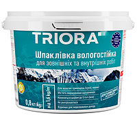 Шпаклевка готовая влагостойкая 1,5кг TRIORA триора |Шпаклівка вологостійка