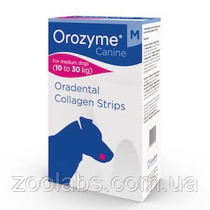 Orozyme (Орозим) жувальні пластини для догляду за порожниною рота собак середніх порід 18 шт, фото 1