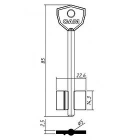 Заготівка ключа САМ-3 JMA