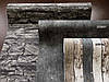 3d Шпалери 707123 стіна з каменю темно-сірого кольору графіт, в стилі лофт, супермойка на флізеліновій, фото 10