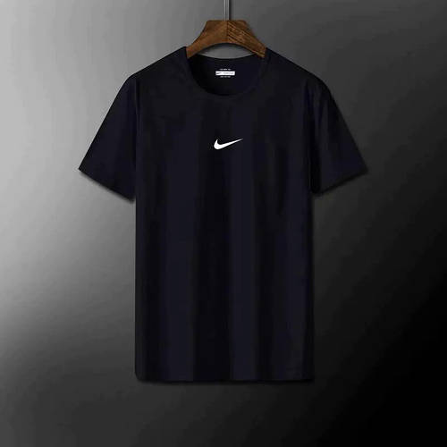 Чорна футболка Nike Minimal Logo чорні футболки Найк унісекс (ID ...