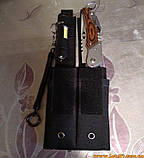 Підсумок для 2 магазинів ПМ Форт 17 ножа ліхтарика MOLLE підсумок для магазина ПМ Олива, фото 2