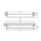 Тримач для рушників Lidz (CRM) 114.01.02 вішалка у ванну, на кухню, рушникотримач, фото 2