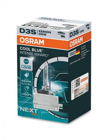 Штатна ксенонова лампа з цоколем D3S OSRAM COOL BLUE INTENSE Next Gen +150% 66340CBN ОРИГІНАЛ, фото 1