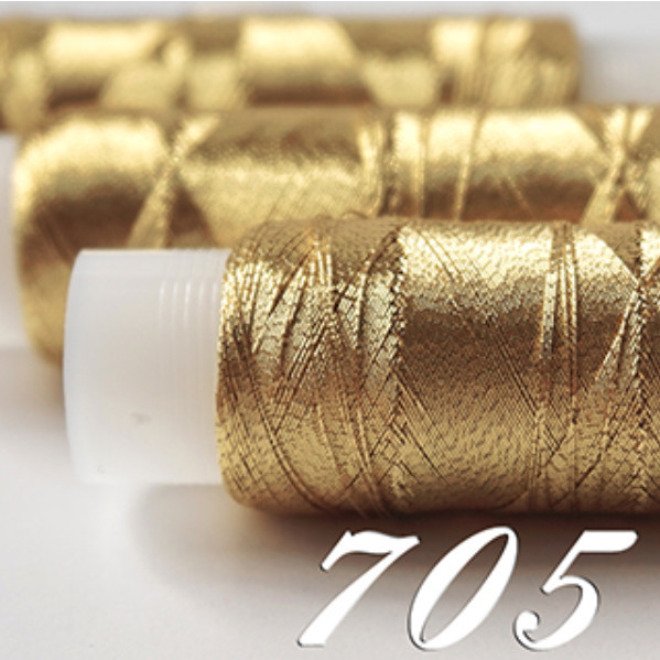 Нитки люрекс ЛР40 металізовані для вишивки №705 Gold (Золото)