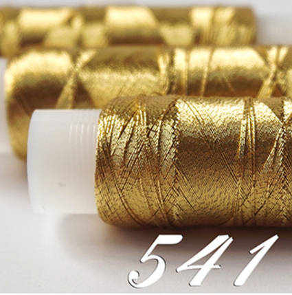 Нитки люрекс ЛР40 металізовані для вишивки №541 Gold, фото 1