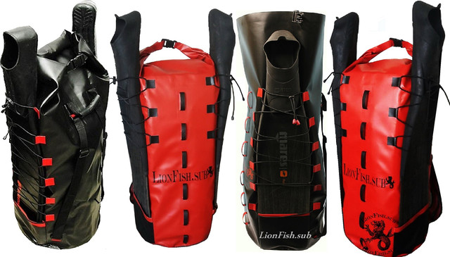 Гермомешки LionFish.sub Баулы, Рюкзаки, Герметичные Сумки из ПВХ материала для Вещей, Снаряжения, Трофеев