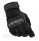 Тактичні рукавички закриті, полнопалые Oakley L, Чорний, фото 8