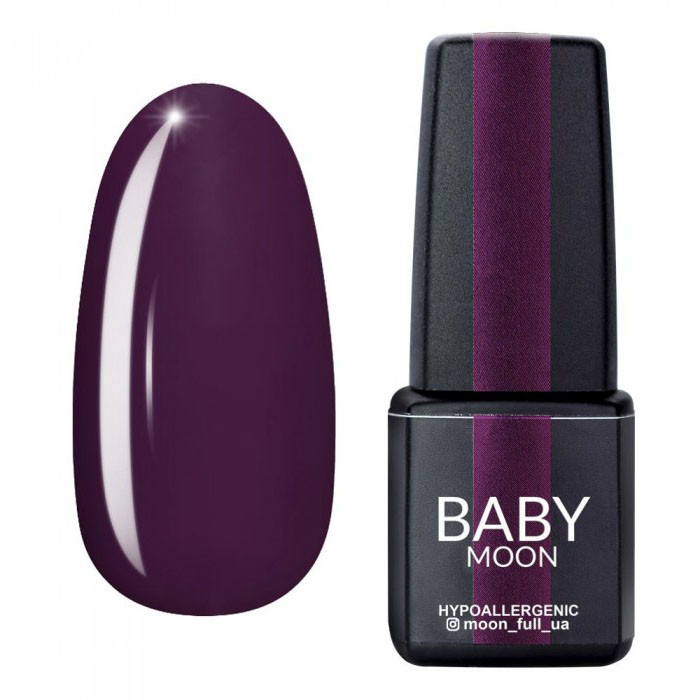 Гель-лак Baby Moon Burgundy №06, 6 мл (класичний баклажановий)