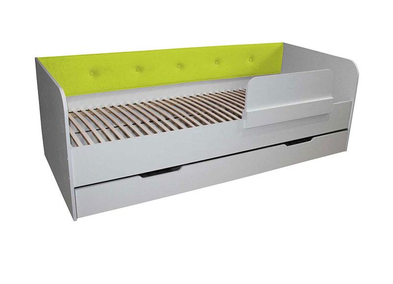 Кровать односпальная Valencia велюр Lime (Лайм) спальное место 1900х800 ...