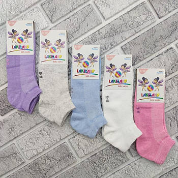 Шкарпетки дитячі короткі літо сітка асорті р.9-10 (34-36) LAKELAND 30035531