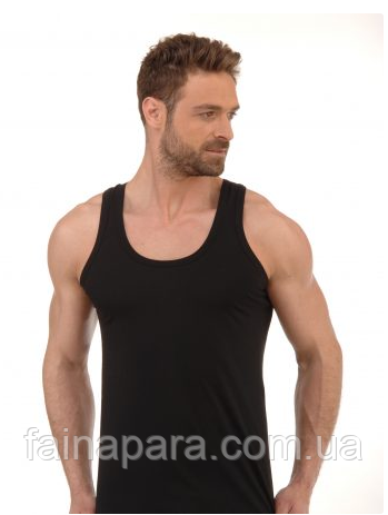 Чоловіча бавовняна майка Ezgi Туреччина (чорний) L, фото 1