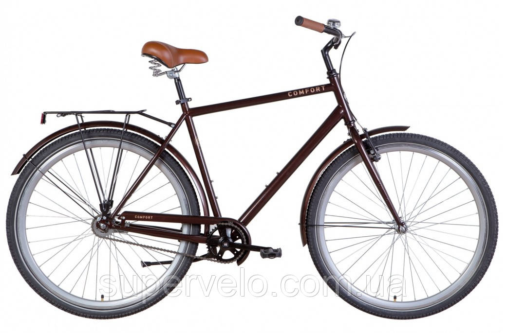 Велосипед 28" Dorozhnik COMFORT Male чорний коричневий, фото 1