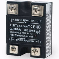 Твердотельное реле GJ-60AA 480VAC/60A, Input:90-250VAC