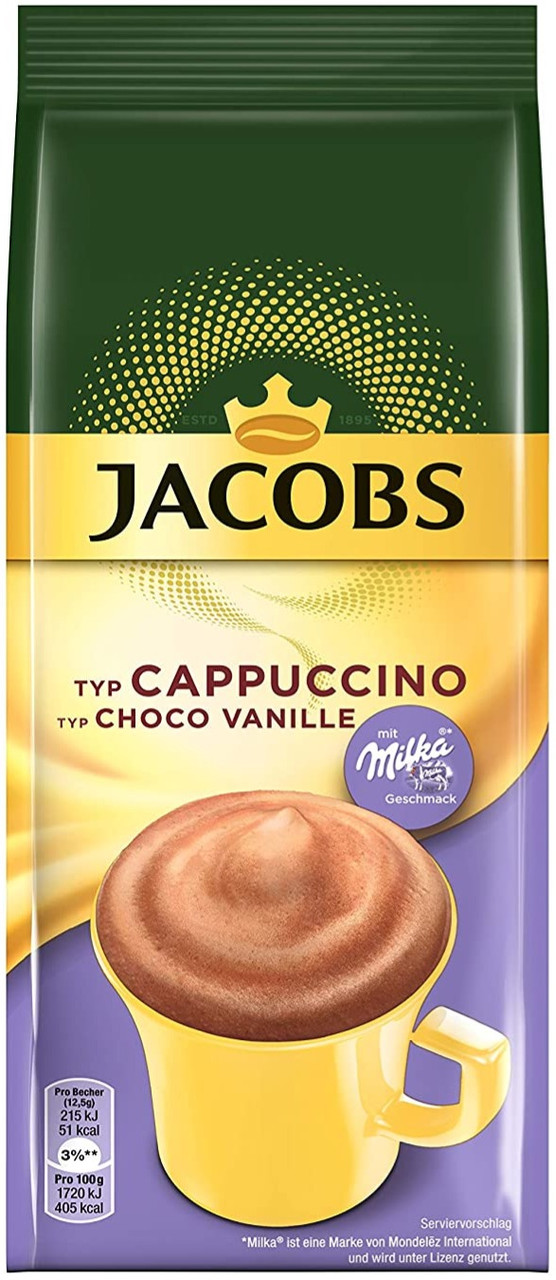 Капучино Jacobs Cappuccino Choco Vanille з ваніллю 500 г.