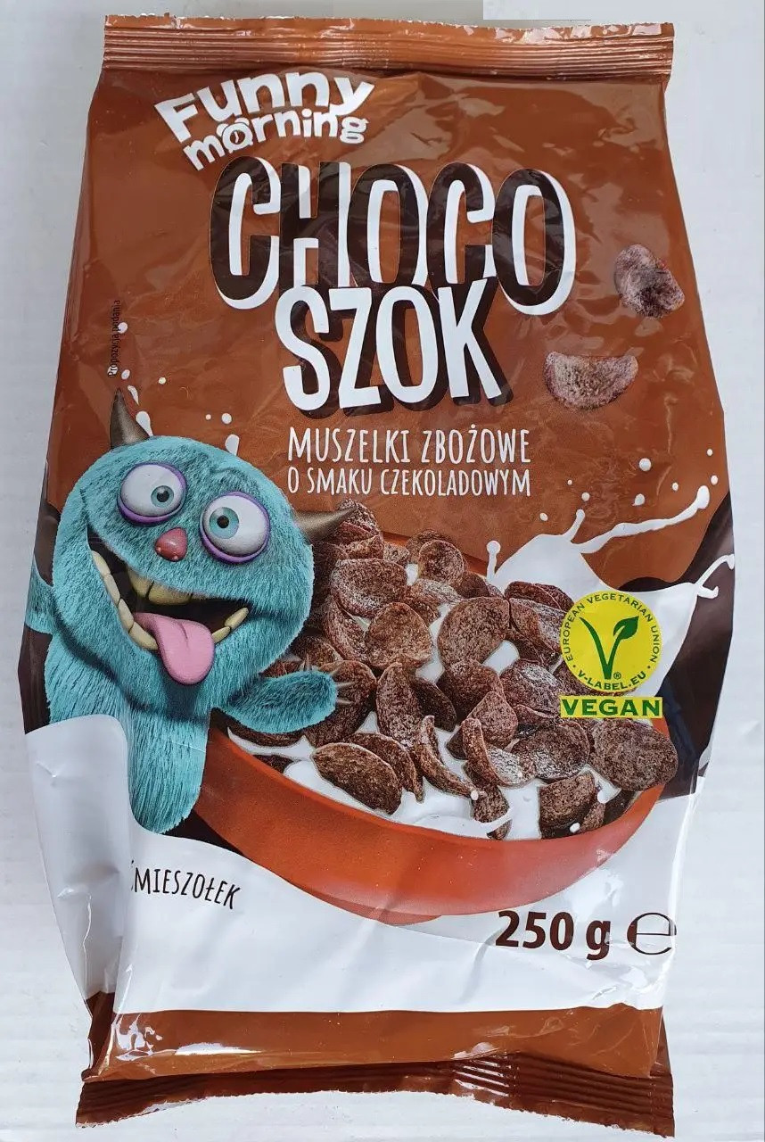 Пластівці Шоколадні кукурудзяні Fun Morning Choco Szok Smieszolek 250 г Польща
