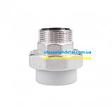 Американка 40х1-1/4 РЗ KOER (Чехія) Американка із зовнішнім різьбленням Згін зовнішня різьба поліпропілен під пайку, фото 2