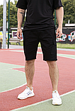 Літні зручні чорні шорти карго чоловічі з котону, фото 2