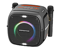 Bluetooth колонка HOPESTAR PARTY ONE с подсветкой и двумя микрофонами