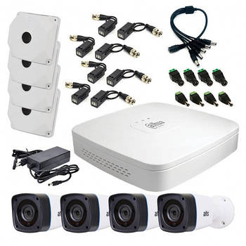 Комплект відеонагляду для вулиці Dahua MHD KIT 4x2MP OUTDOOR