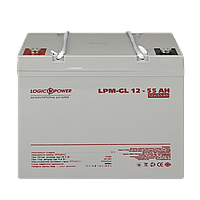 Аккумуляторная батарея Logic Power LPM-GL 12V-55 Ah | Аккумулятор Logic Power гелевый | АКБ 55 Ah