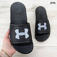 Шльопанці підліткові для хлопчика сланці чорні спортивного плану 36/37
