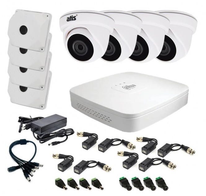 Комплект відеонагляду для приміщення Dahua MHD KIT 4x2MP INDOOR
