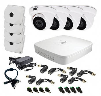 Комплект відеонагляду для приміщення Dahua MHD KIT 4x2MP INDOOR