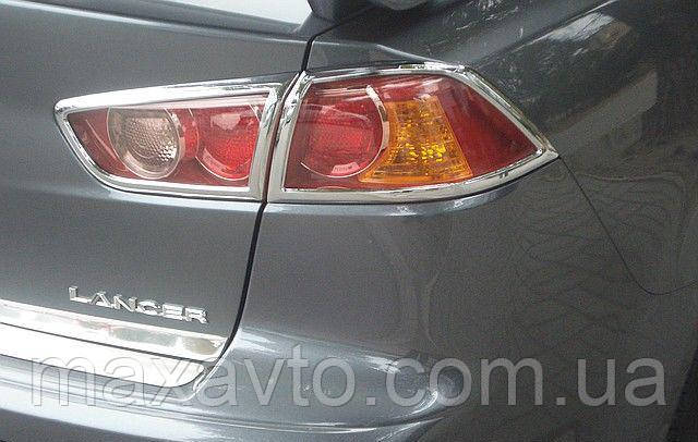 Накладки на стопи Mitsubishi Lancer 10, фото 1