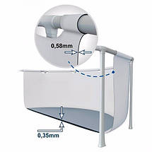 Басейн каркасний круглий (457 x 107 см, 14614 л) Intex 26724 Сірий (повна комплектація), фото 5