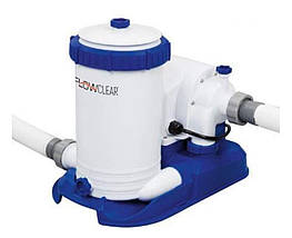 Каркасний овальний басейн з гідромасажем Bestway 56719 (610x366x122 см, 20241 л, сходи, фільтр, світло), фото 5