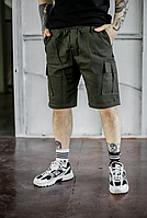 Комфортні шорти карго спортивні чоловічі зручні для міста з котону