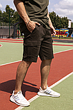 Комфортні шорти карго спортивні чоловічі зручні для міста з котону, фото 5