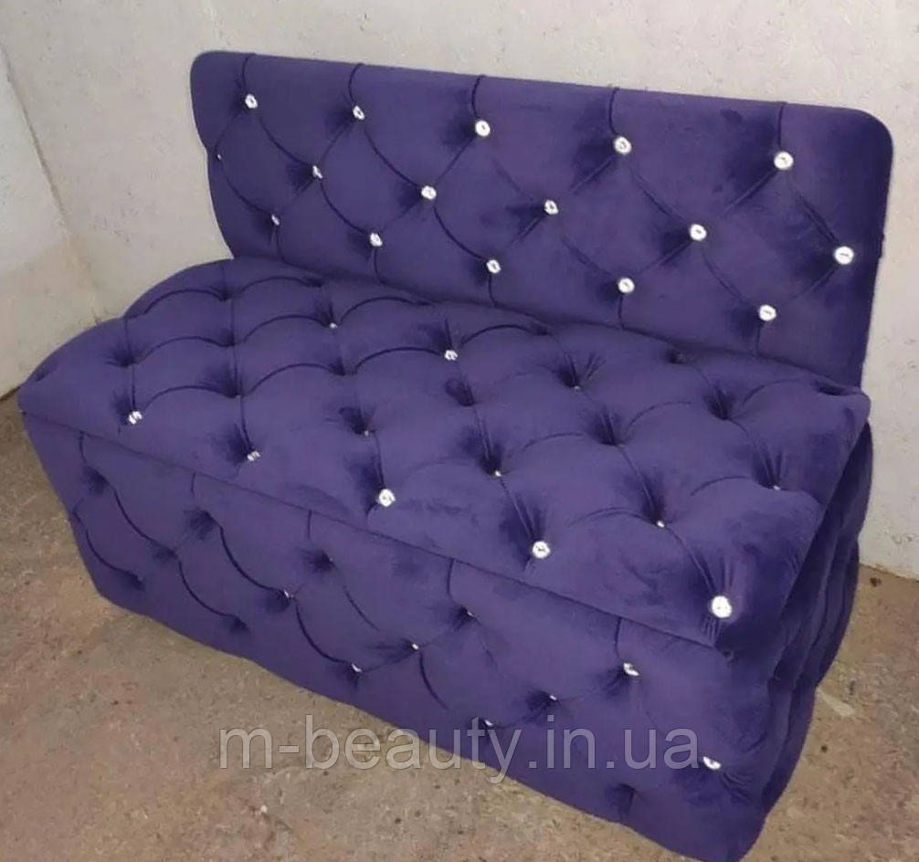 Компактный диван АНТУАН с нишей для салонов красоты и зон отдыха прямой офисный диван - фото 2 - id-p1638525471
