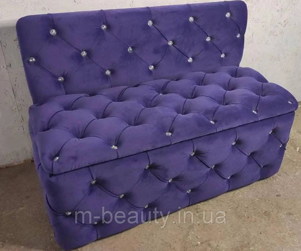 Компактный диван АНТУАН с нишей для салонов красоты и зон отдыха прямой офисный диван - фото 5 - id-p1638525471