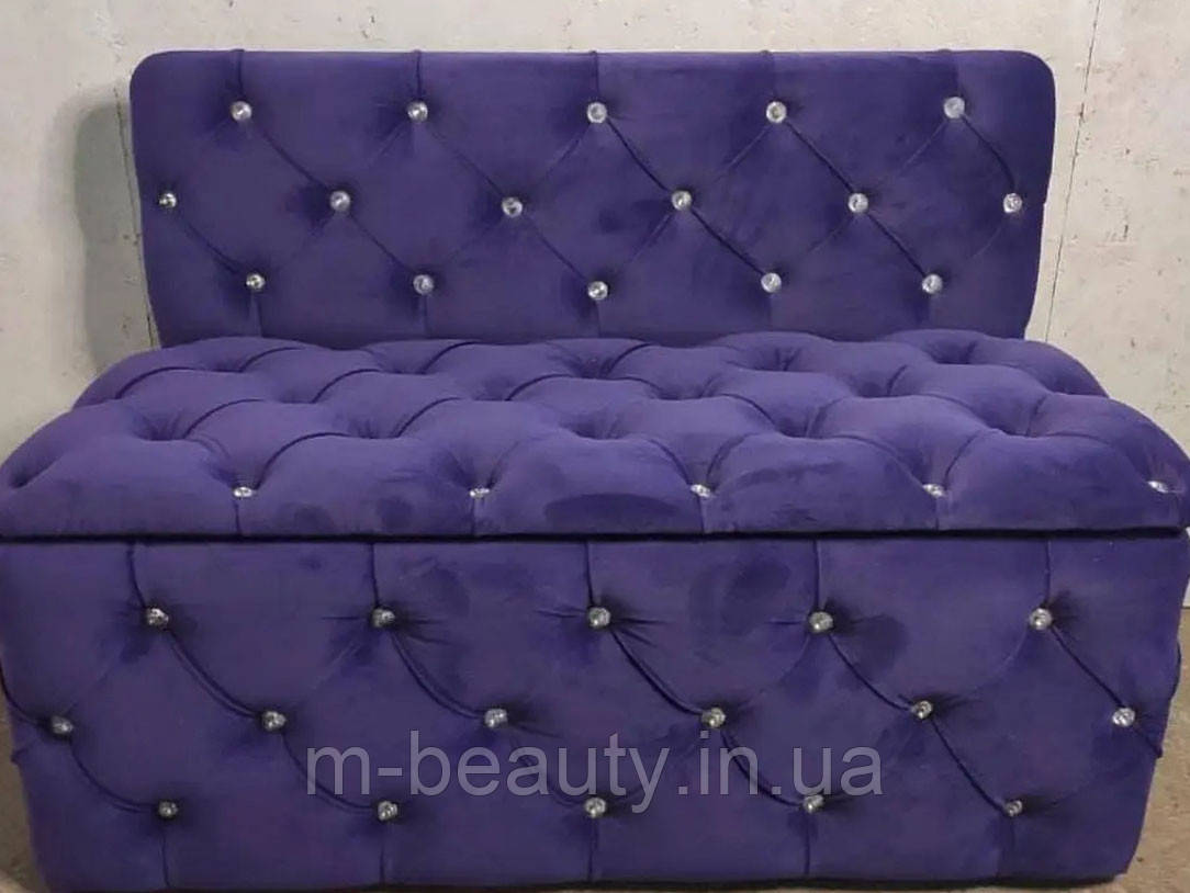 Компактный диван АНТУАН с нишей для салонов красоты и зон отдыха прямой офисный диван - фото 4 - id-p1638525471